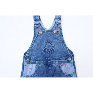OshKosh B'Gosh Vintage Denim Spider Overalls Size 24 Mos. Blue Jean Made in USA